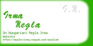 irma megla business card